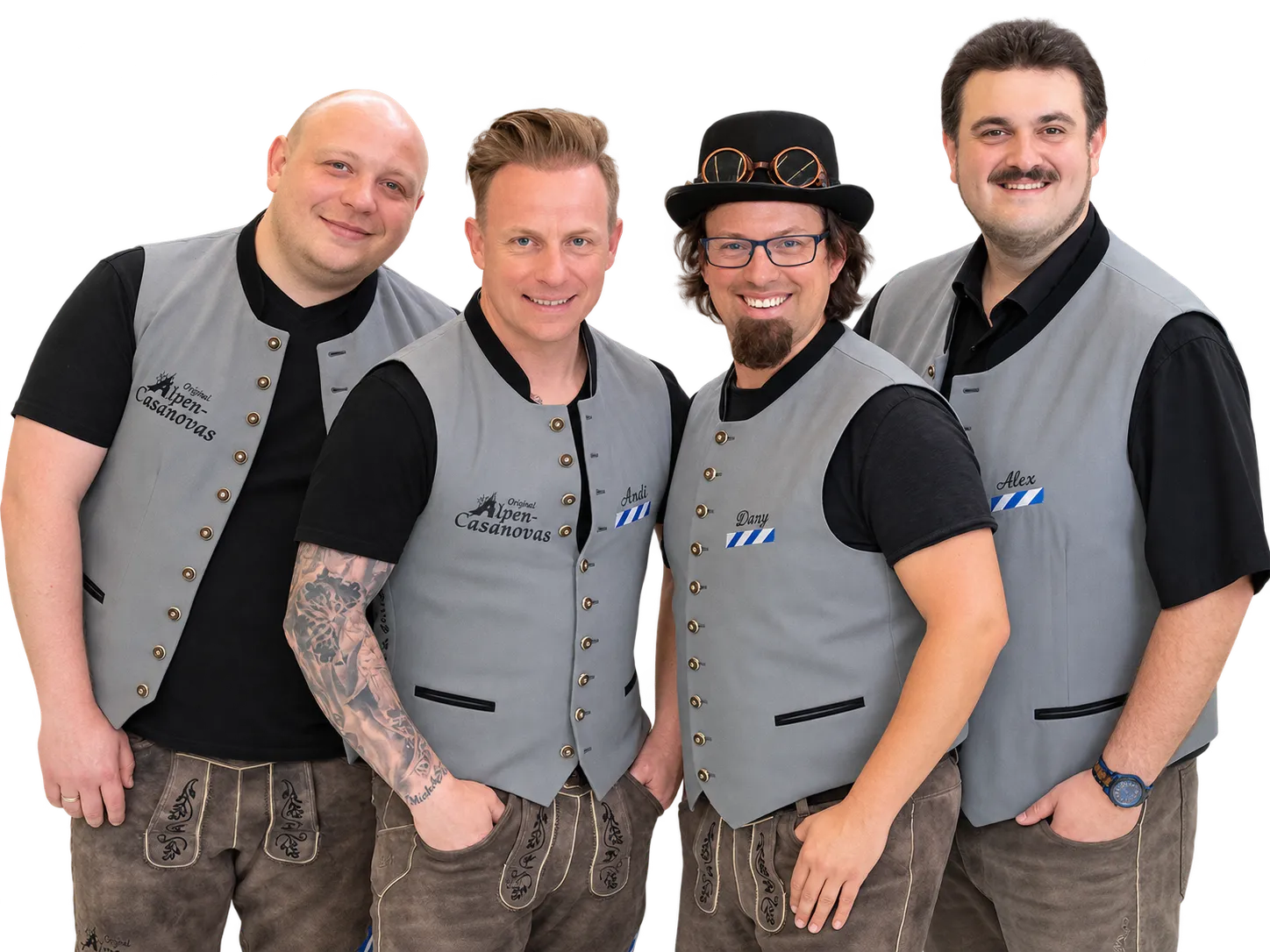 Die vier Musiker der Original Alpencasanovas